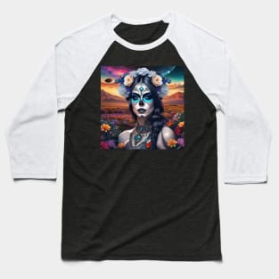 Pretty Girls Los Muertos – Cosmic Dreamscapes 18 Baseball T-Shirt